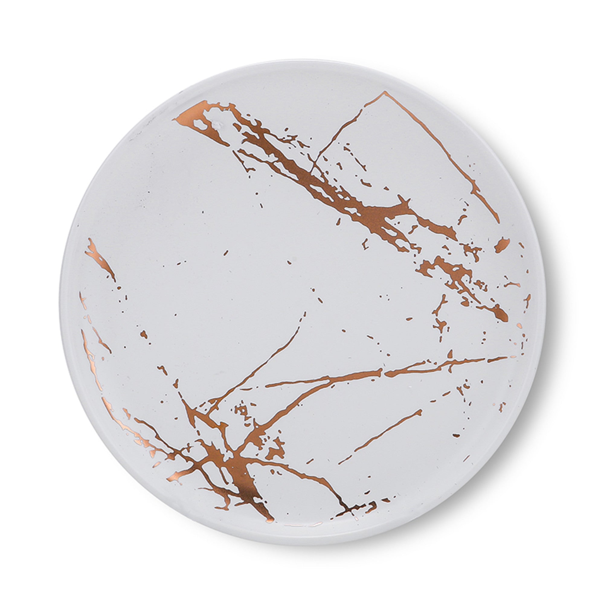 Zora Porcelain Salad Plate - Elegant White Ceramic Dish for Appetizers, Desserts & Side Dishes - Perfect for Dinner Parties, Restaurants & Home Dining