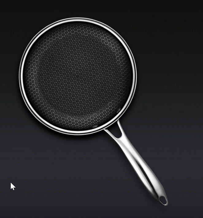 Hexclad Hybrid Pan - 8 Inch Nonstick Stainless Steel Cookware with Lid - Perfect for Sautéing, Frying & Omelets - Induction Compatible
