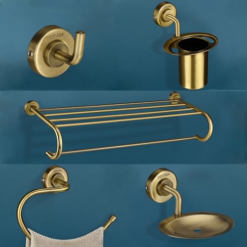 Towel Rack with 4 Pcs Bath Set