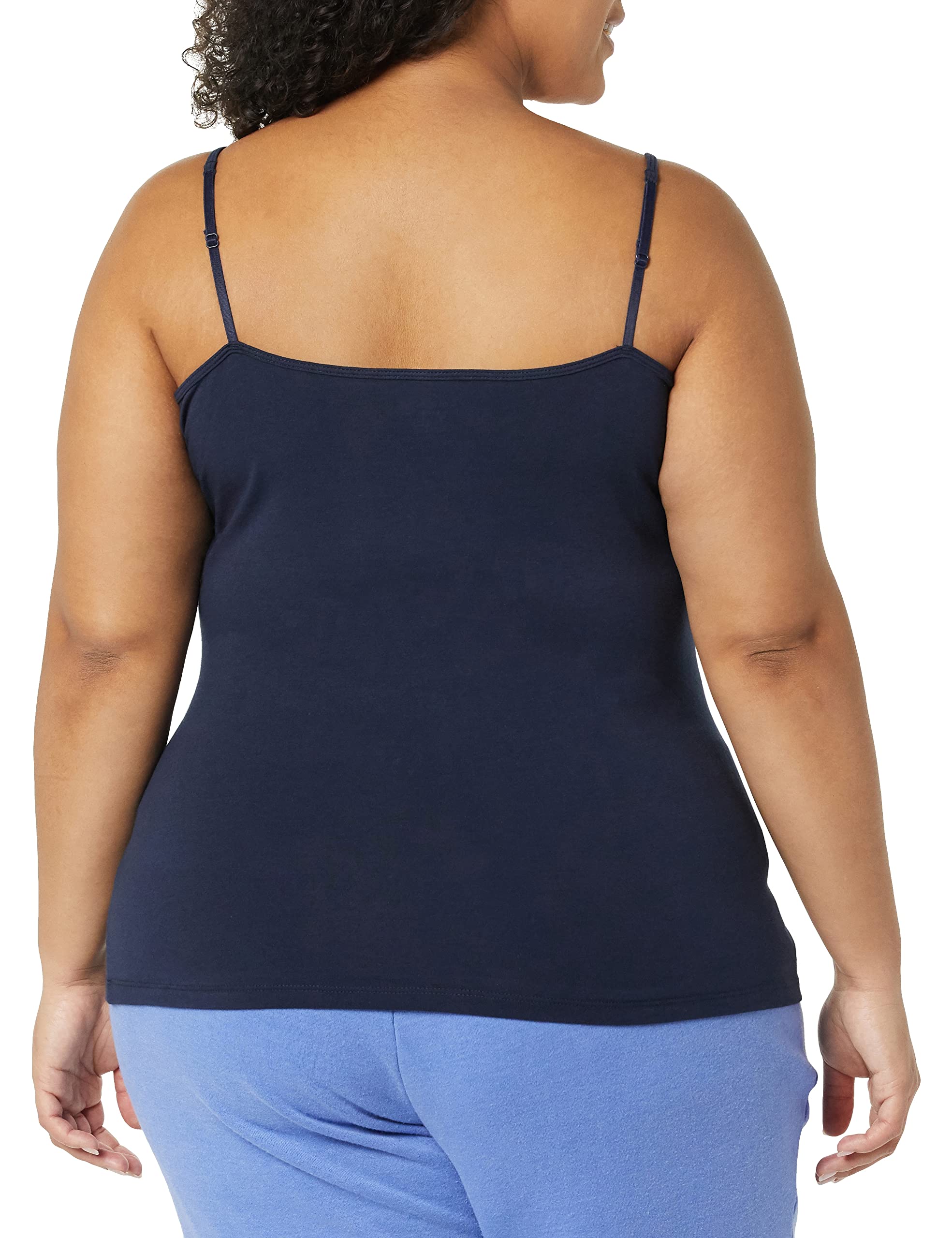 Amazon Essentials Women's Slim-Fit Camisole Top - 4 Pack | Soft Stretch Basic Tank Tops for Layering, Sleep & Casual Wear | Comfortable Everyday Undershirt for Women