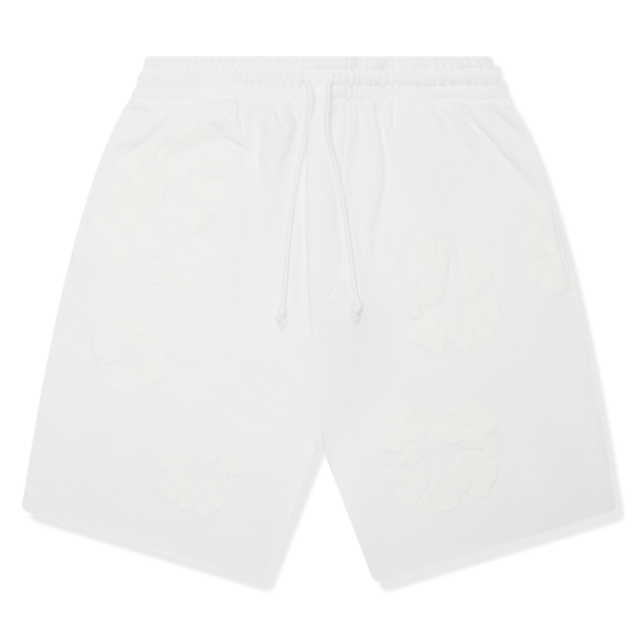Denim Tears Mono Cotton Wreath White Shorts - Stylish Casual Summer Shorts for Men | Perfect for Beach, Streetwear & Everyday Outfits