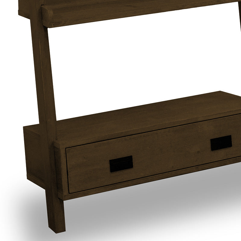 BODEN 91cm Display Unit Shelf - Modern Brown Wooden Storage Cabinet for Living Room, Bedroom & Office Organization