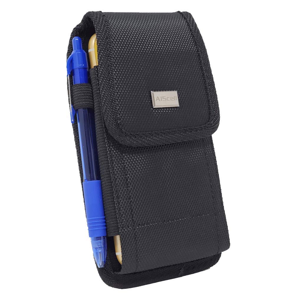 Sonim XP Pro 5G Rugged Nylon Phone Holster - Black Belt Clip Carrying Case for Protected or Bare Phones | Durable Mobile Accessory for Construction, Outdoor & Work Use