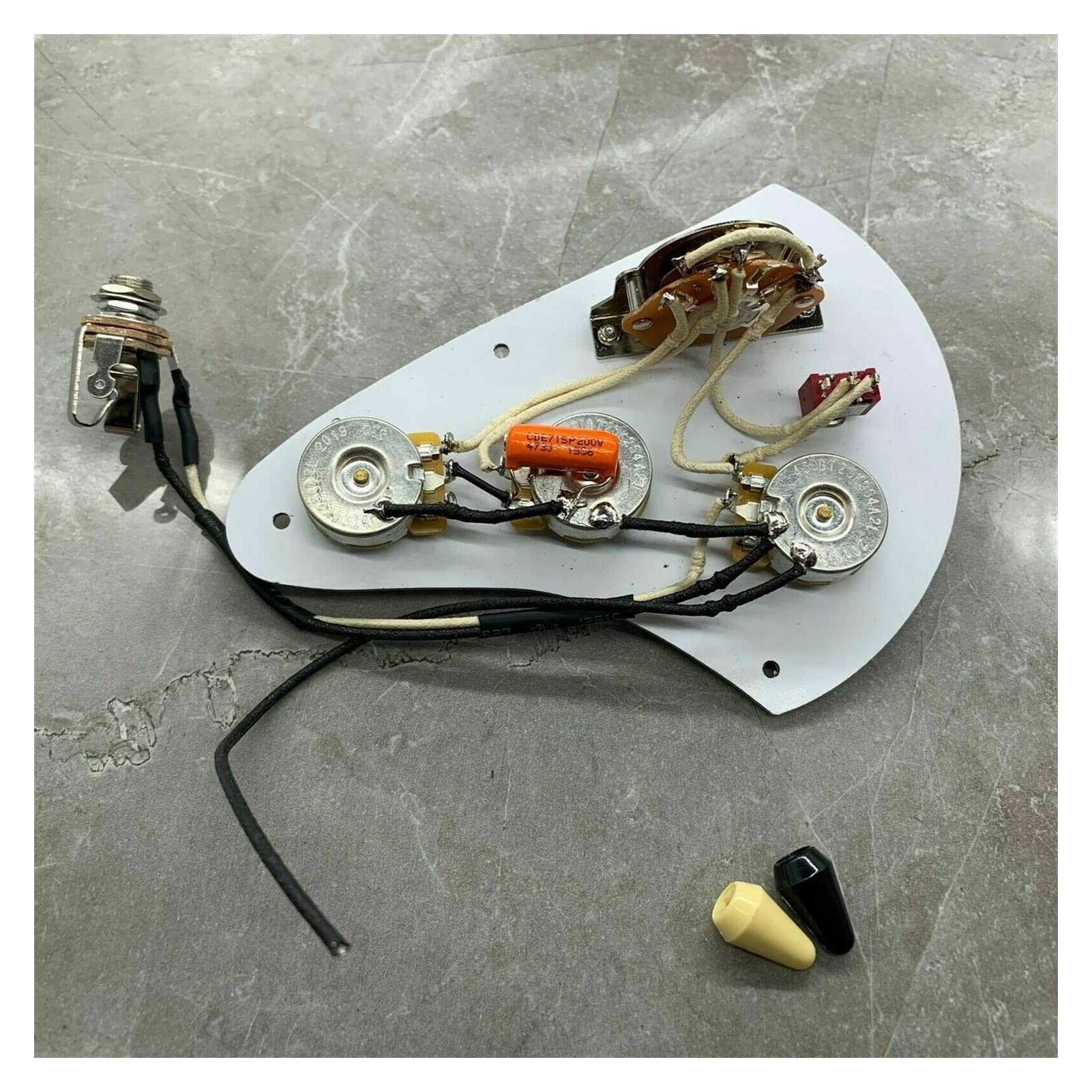 7-Way Wiring Harness Kit for Fender Stratocaster Electric Guitar Bridge - Upgrade Pickup Switch & Tone Control for Smooth Performance - Perfect for DIY Guitar Mods & Professional Repairs