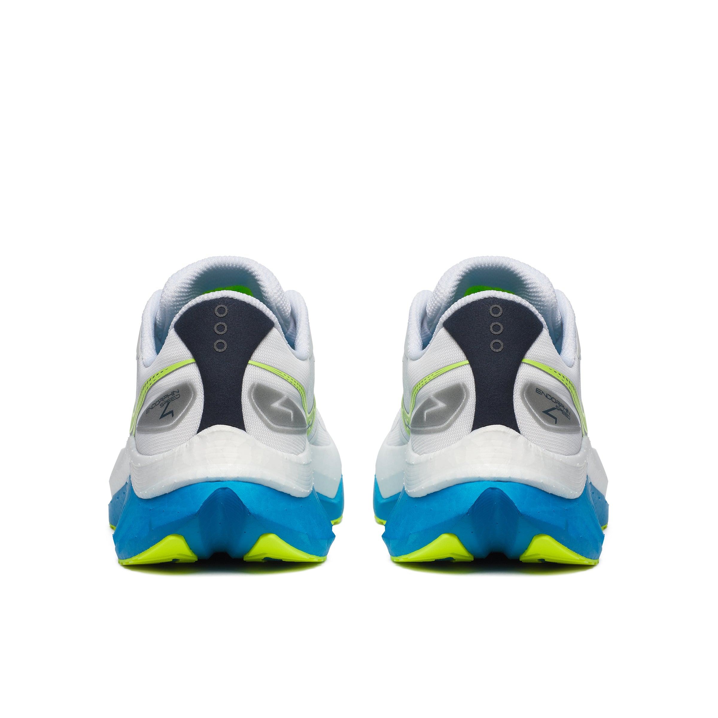 Women's Endorphin Speed 4 Running Shoes - Lightweight Cushioned Sneakers for Women (White/Viziblue) | Perfect for Marathon Training, Road Running & Gym Workouts