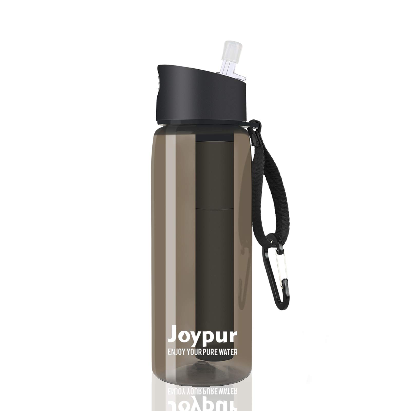 0.01 μm Ultra Filtration Portable Water Bottle with 4-Stage Filter System - BPA-Free Reusable Water Purifier for Outdoor Activities | Perfect for Hiking, Camping, Emergency Preparedness & Survival Kits