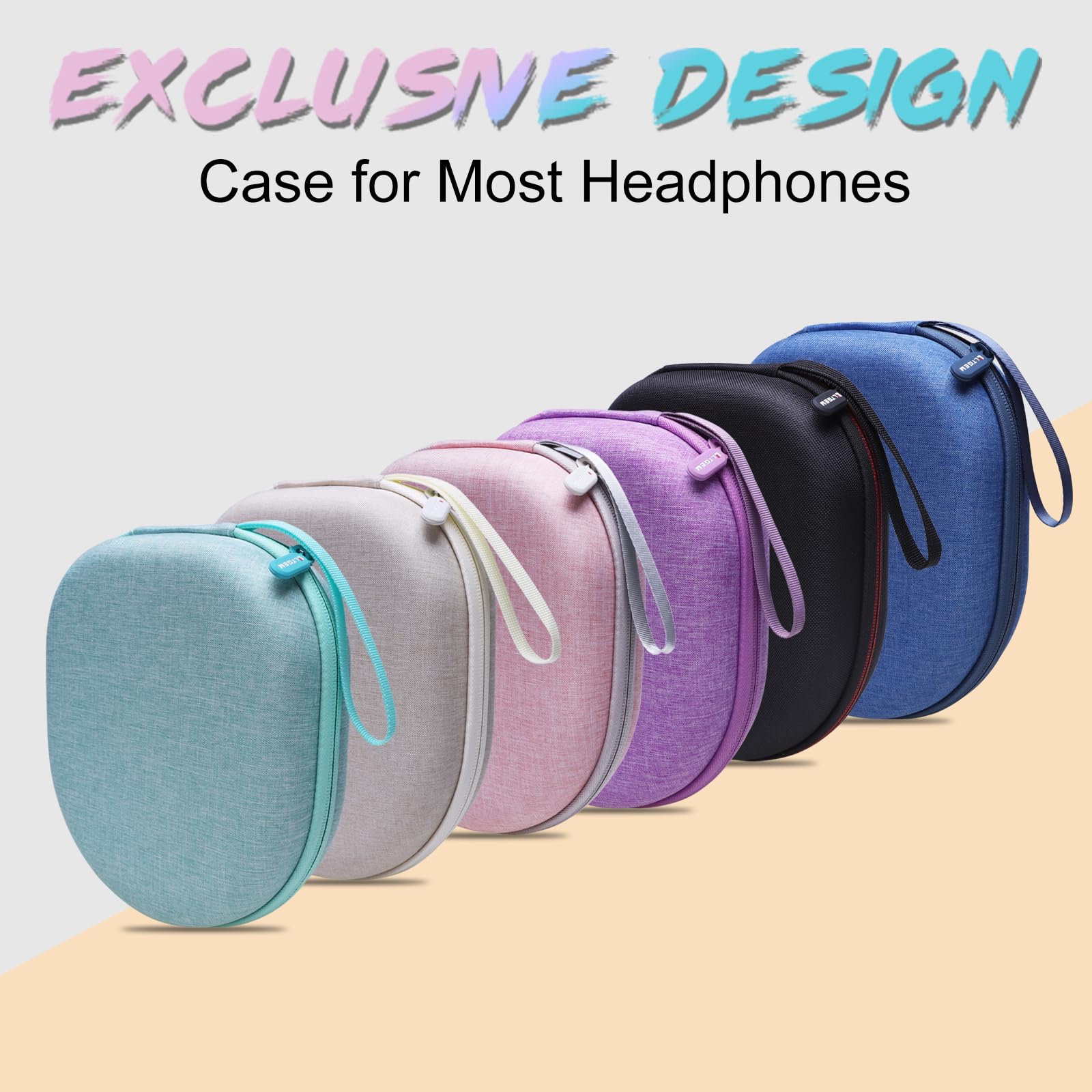 Premium Headphone Case for JBL, Sony, Anker Soundcore, BERIBES & KVIDIO Wireless On-Ear Headphones - Protective Storage Pouch for Travel, Gym & Daily Use - Black