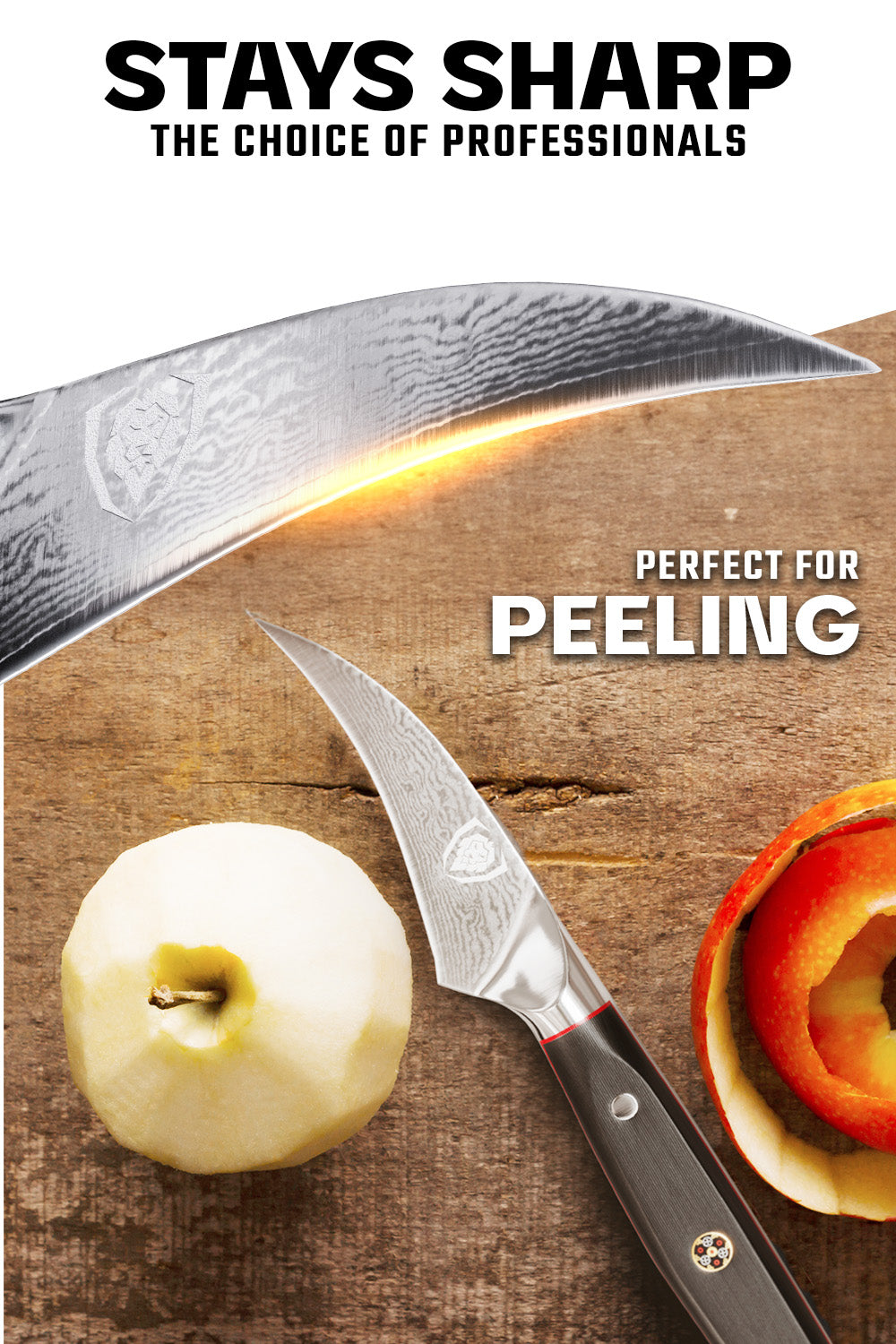 Premium Dalstrong Shogun Series ELITE Bird's Beak Peeling & Paring Knife - 3 Inch Ultra Sharp Japanese Steel Blade for Professional Chefs & Home Cooking - Perfect for Peeling Fruits, Vegetables & Precision Cutting