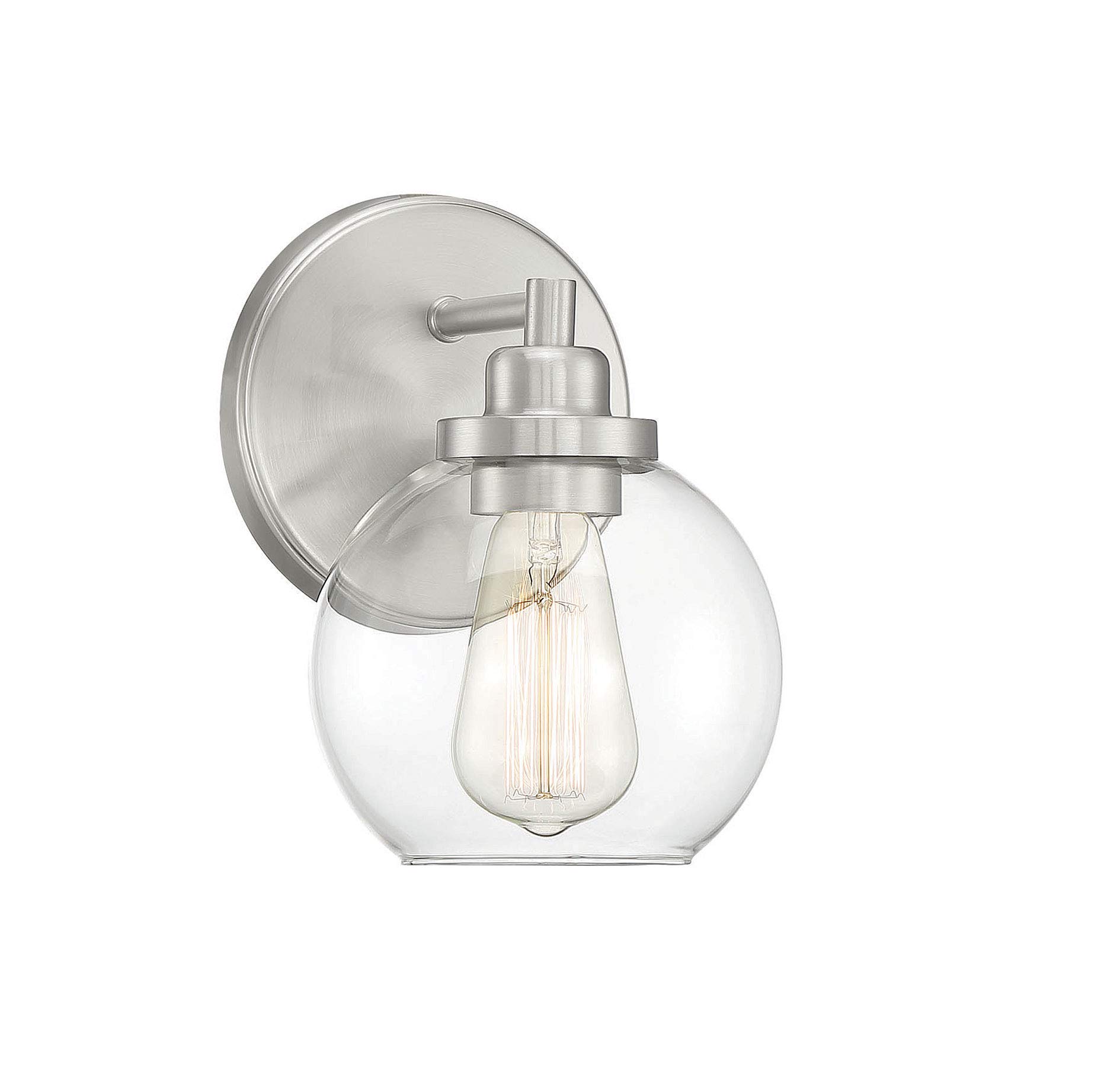 Savoy House Carson 1-Light Bath Fixture in Satin Nickel - 6