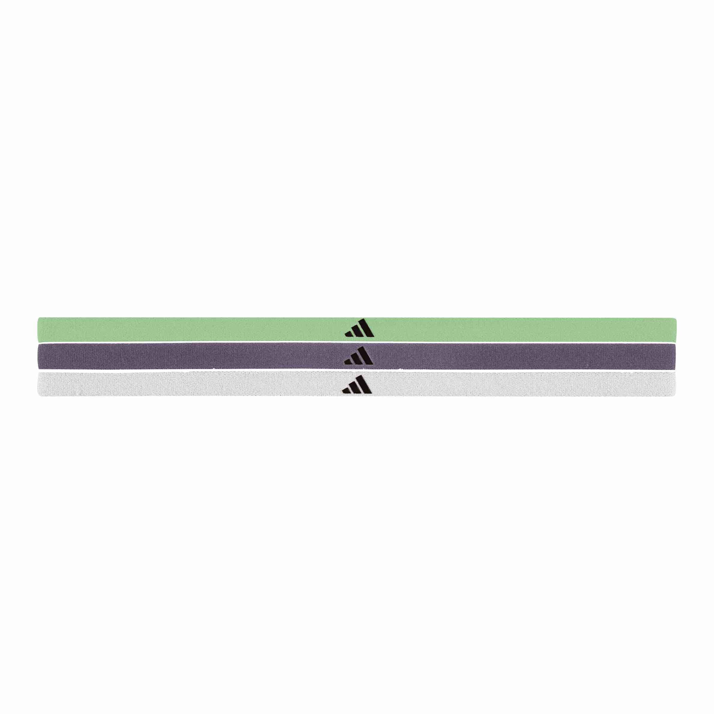 Adidas 3-Pack Performance Hairbands for Women & Men - Non-Slip Sports Headbands for Running, Yoga, Workout & Gym - Ir7870