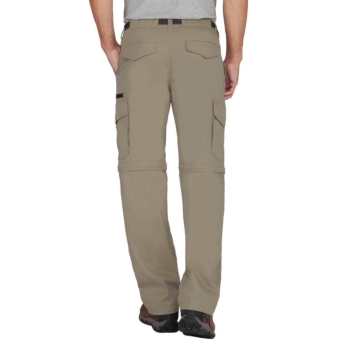 Men's Lightweight Convertible Stretch Cargo Pants & Shorts - Quick-Dry, Breathable Outdoor Hiking Pants with Multiple Pockets (Sand, Size Mx30) | Perfect for Camping, Travel & Adventure Activities