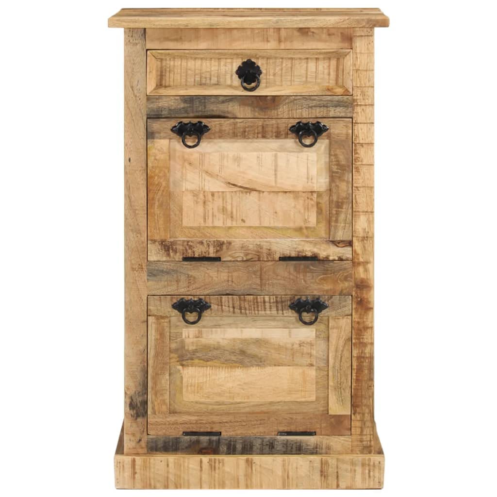 Antique-Style 4-Tier Shoe Cabinet with Drawers - Freestanding Shoe Rack Organizer for Entryway, Solid Mango Wood Storage Solution for Shoes & Accessories - Perfect for Hallway, Closet & Bedroom Organization