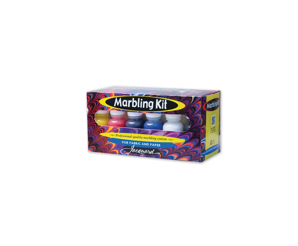 Jacquard Marbling Kit for DIY Fabric & Paper Art – Create Stunning Marbled Patterns at Home | Perfect for Scrapbooking, Gift Wrapping & Home Decor