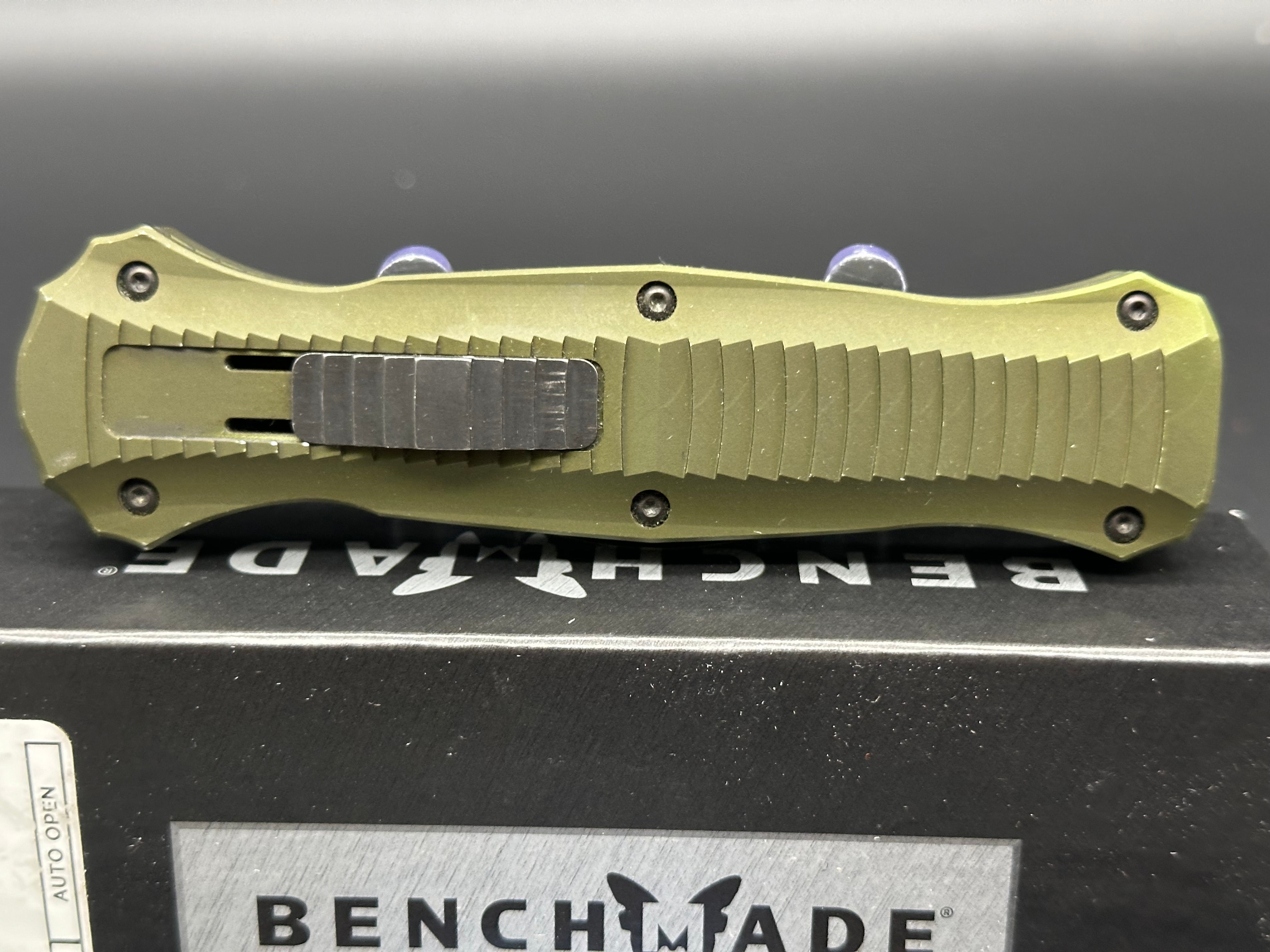 Benchmade Infidel OTF Automatic Knife - OD Green Tactical Folding Knife with Double-Action Out-The-Front Mechanism | Perfect for Outdoor Survival, Hunting, and Everyday Carry (EDC)