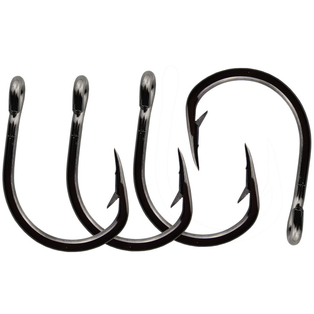 30pcs Saltwater Live Bait Fishing Hooks - Sharp Stainless Steel 2X Strong Hooks for Saltwater Fishing - Perfect for Surf Fishing, Pier Fishing & Deep Sea Fishing
