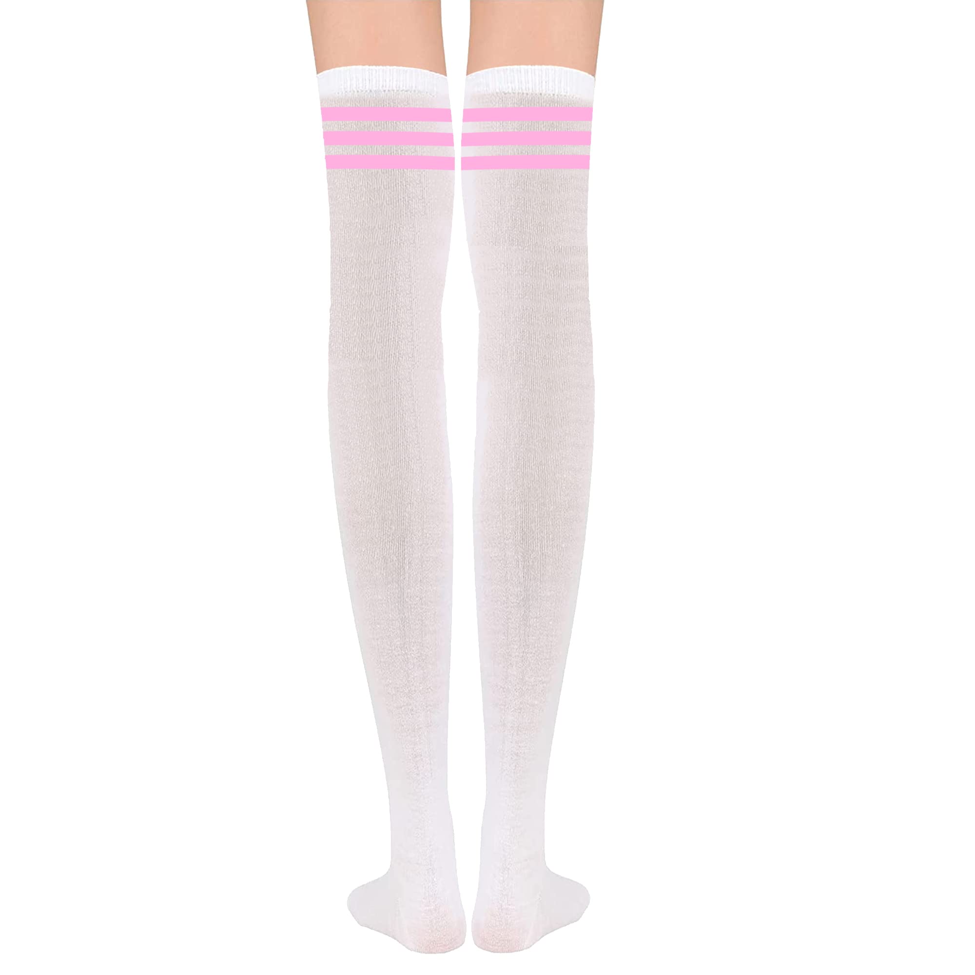 UTTPLL Striped Thigh High Socks for Women - Halloween, Party & Daily Wear