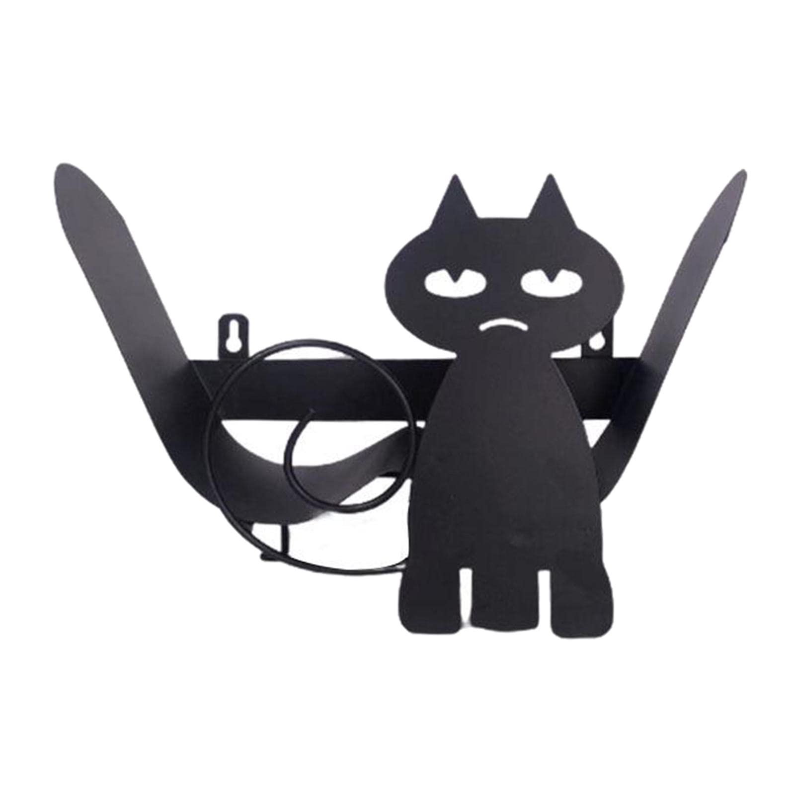 Funny Cat Shaped Toilet Paper Holder - Cute Animal Bathroom Accessories for Home Decor, Unique Loo Roll Holder for Bathroom & Powder Room - Perfect for Pet Lovers & Modern Interior Design