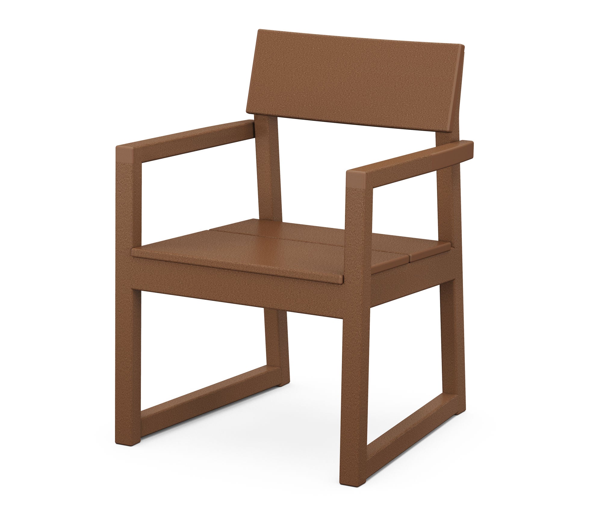 POLYWOOD EDGE Dining Arm Chair – Weather-Resistant Outdoor & Indoor Dining Chair for Patio, Deck, or Kitchen – Durable & Comfortable Seating Solution