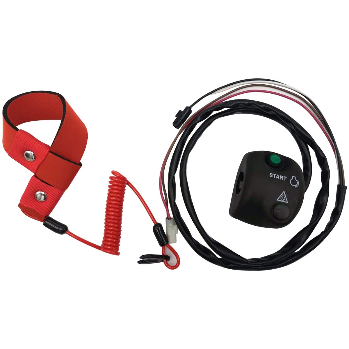 Yamaha WaveBlaster WB760 WaveRaider RA700 RA760 WaveVenture WVT700 WVT760 WVT1100 Kill Switch Box Assembly with Safety Lanyard - GJ1-68310-01-00 - Perfect for Jet Ski Safety and Emergency Shutoff