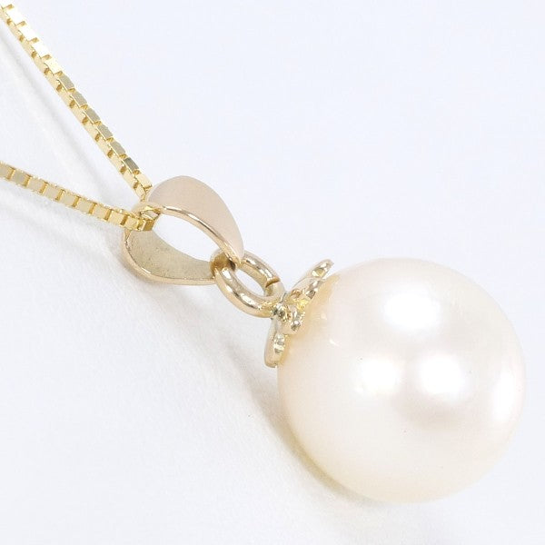 18K Yellow Gold Pearl Necklace for Women - Elegant Luxury Jewelry Gift for Birthday, Anniversary & Wedding (Perfect for Formal Events & Special Occasions)