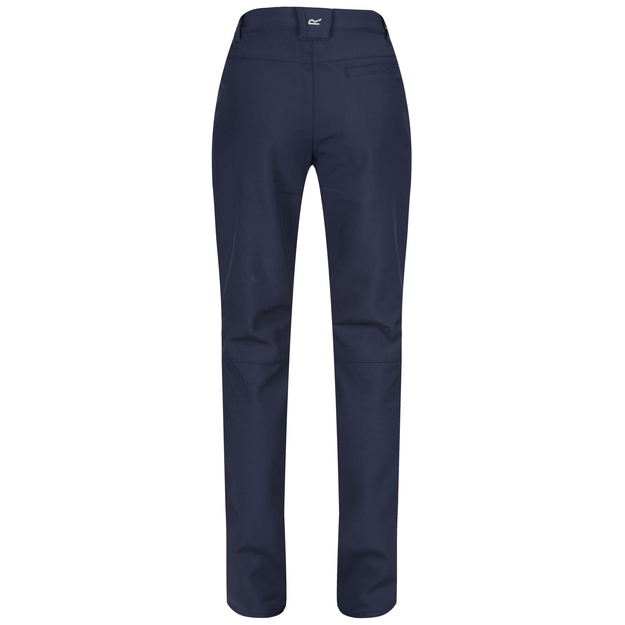 Women's Fenton High-Waisted Navy Blue Trousers - 18
