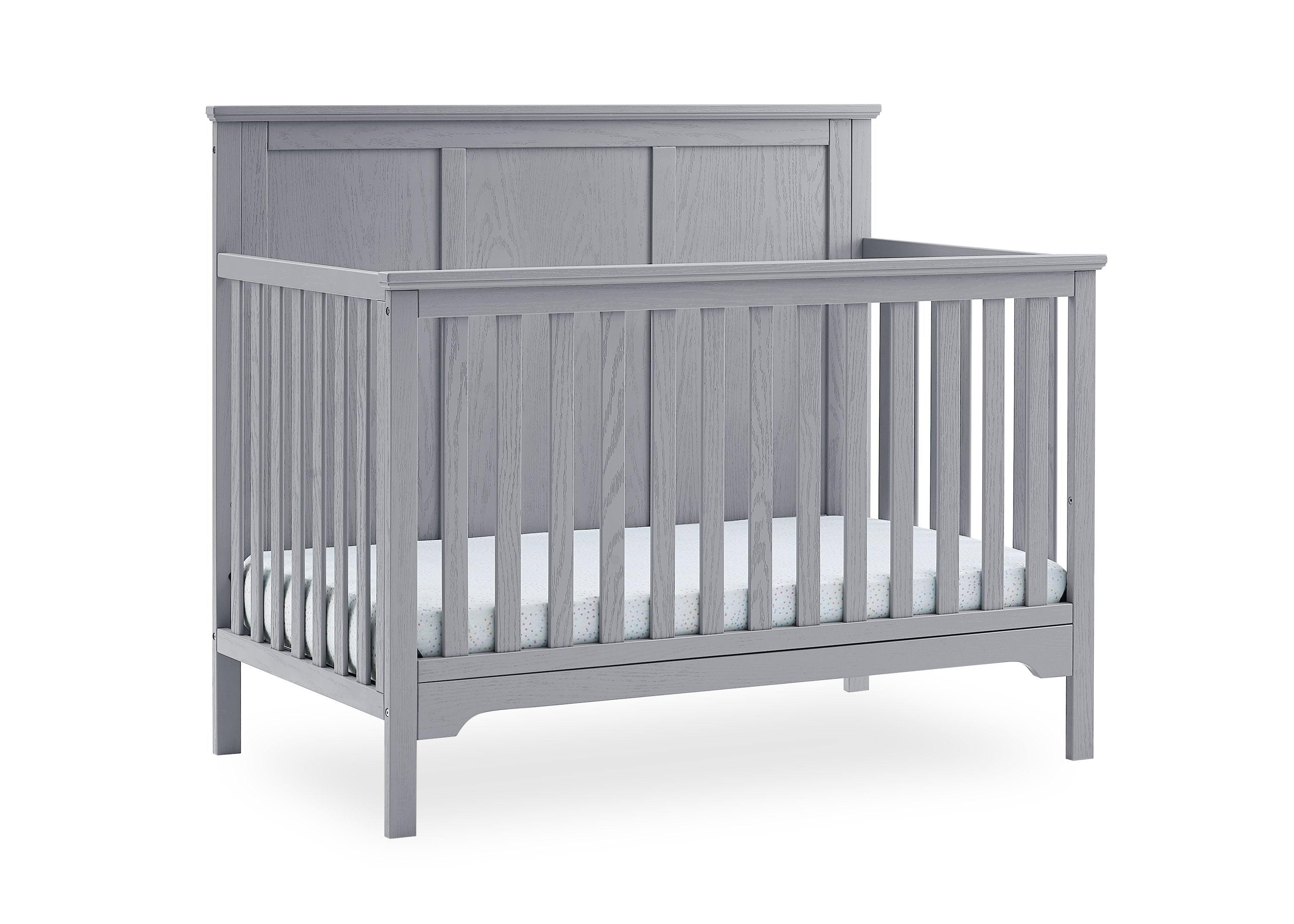 Sweet Beginnings Sage Flat Top 6-in-1 Convertible Baby Crib - Nursery Furniture for Newborn to Toddler | Perfect for Modern Nursery, Bedroom & Daycare