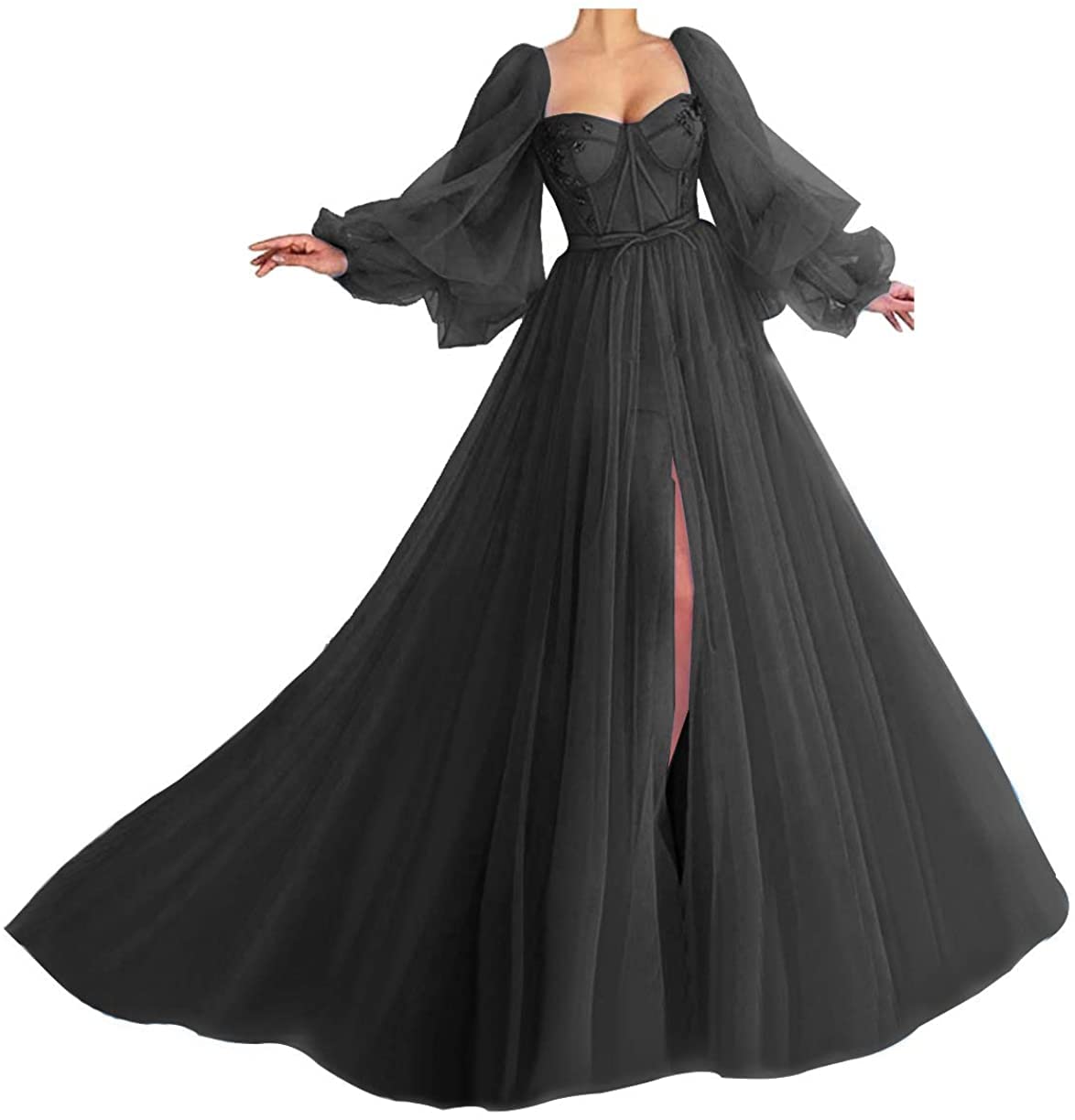 Elegant Sweetheart Tulle Ball Gown - Women's Formal Prom Dress for Evening Party | Princess Style Prom Gown for Homecoming, Wedding, Quinceañera & Special Occasions
