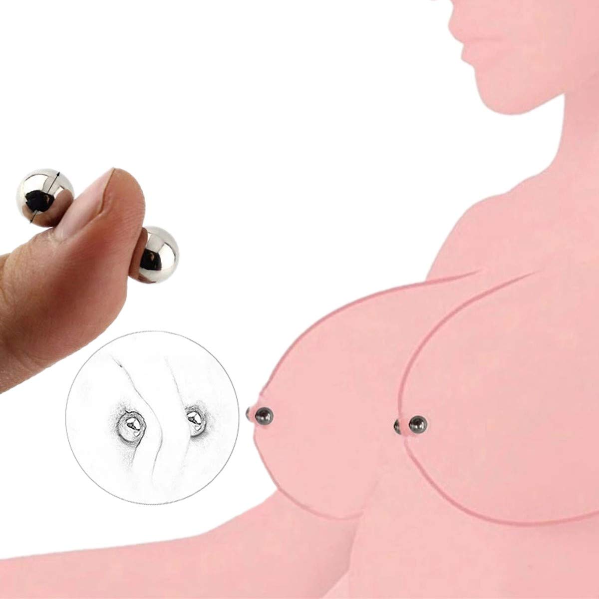 G-Spot Ball Nipple Clamps - 6pcs SM Orbs Clitoris Stimulator for Women & Couples - BDSM Bondage Adult Sex Toys for Lesbian & Gay Play - Perfect for Sensual Exploration & Spicing Up Your Sex Life