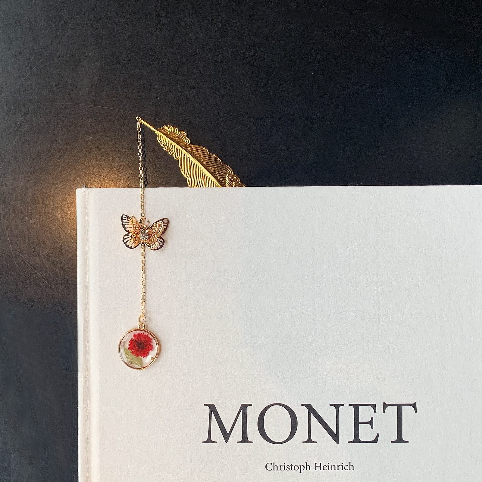 FoxForest Resin Bookmark for Women - Elegant Thumb Page Holder for Reading, Perfect Book Lover Gift for Grandma & Mother's Day - Ideal Book Accessory for Bookworms & Reading Enthusiasts (Great for Novels, Journals & Bible Study)
