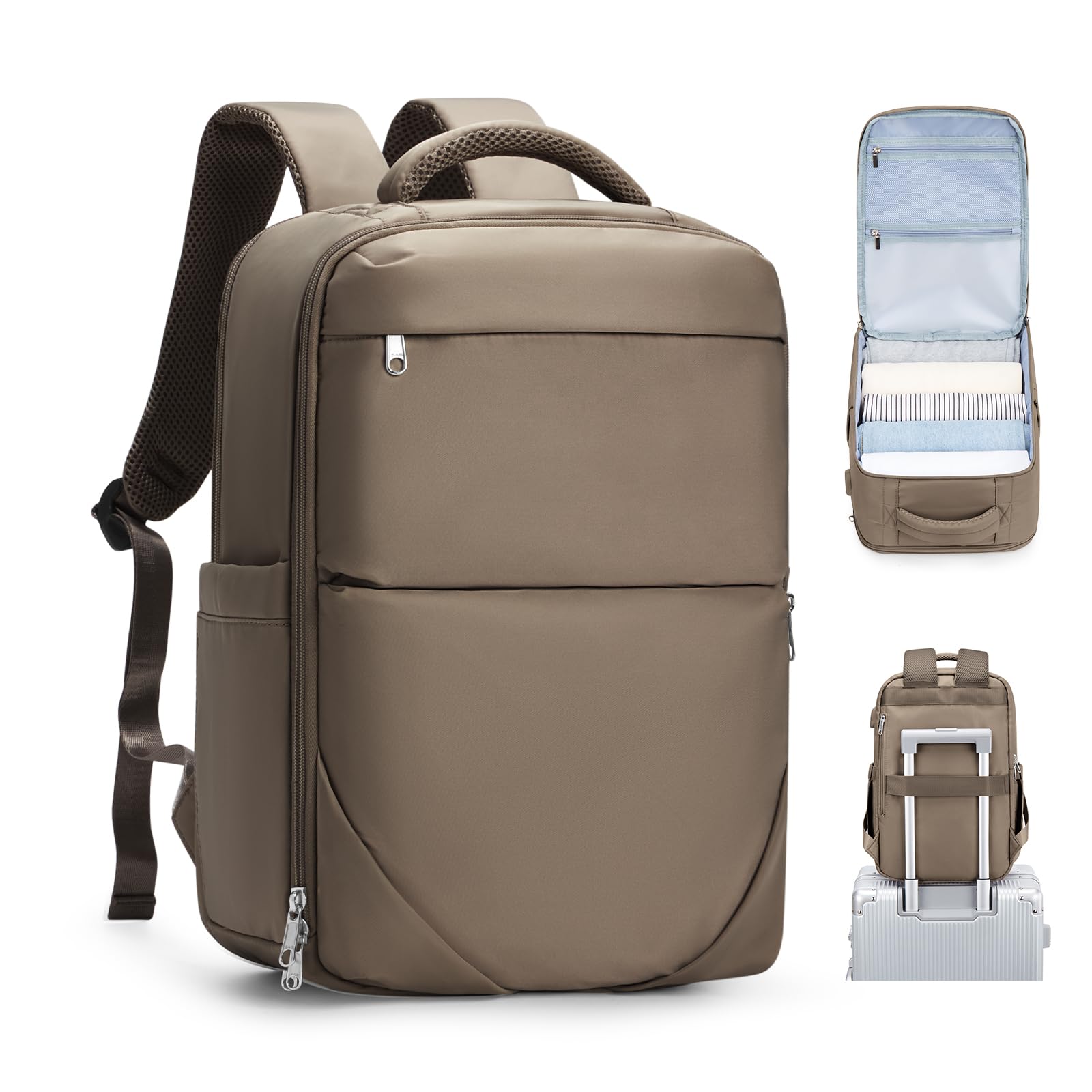 Compact Travel Laptop Backpack for Women & Men - Hiking & Flight Approved Carry-On