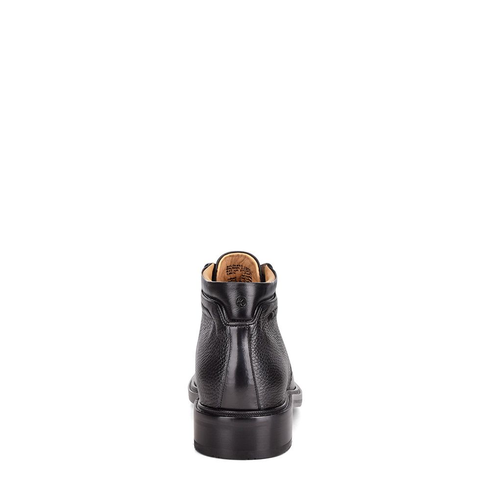 Men's Cuadra Black Casual Fashion Deer Leather Ankle Booties - Stylish & Comfortable for Everyday Wear, Office, and Outdoor Activities