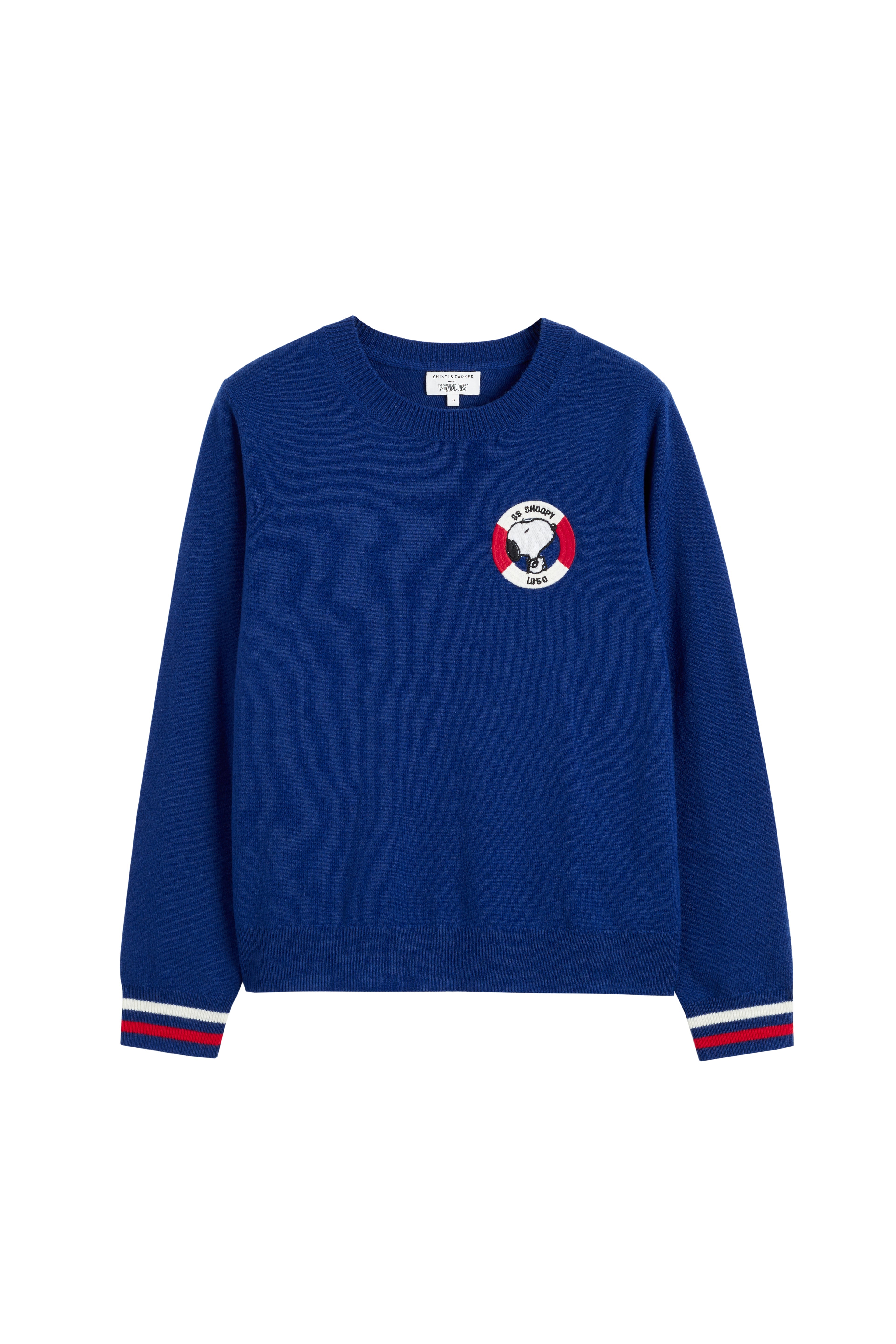 Blue Wool Cashmere Snoopy Nautical Sweater - Warm Winter Pullover for Women & Men - Perfect for Christmas Gifts, Casual Outfits and Holiday Parties