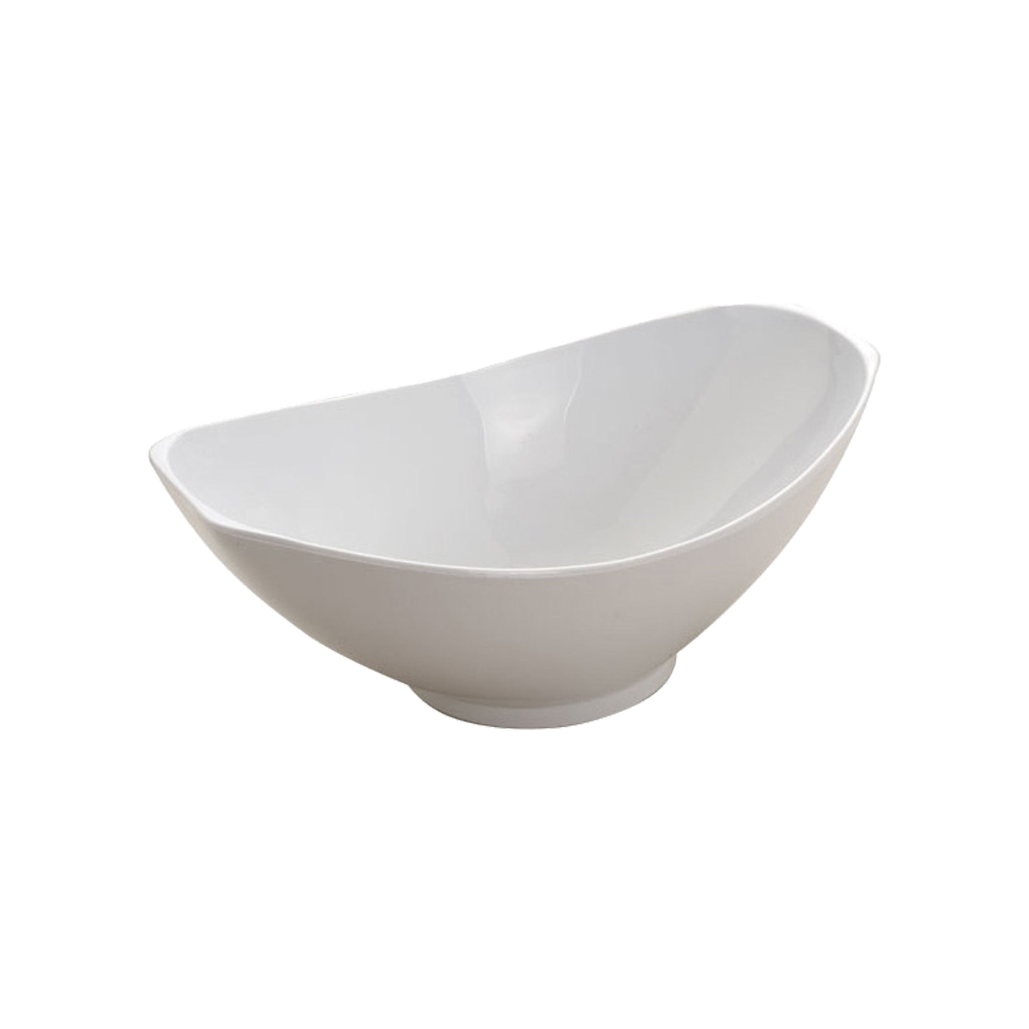 Premium White Salad Bowl Set - Durable Ceramic Serving Bowl for Fresh Salads, Pasta, Fruits & Snacks - Perfect for Family Dinners, Parties & Healthy Meal Prep