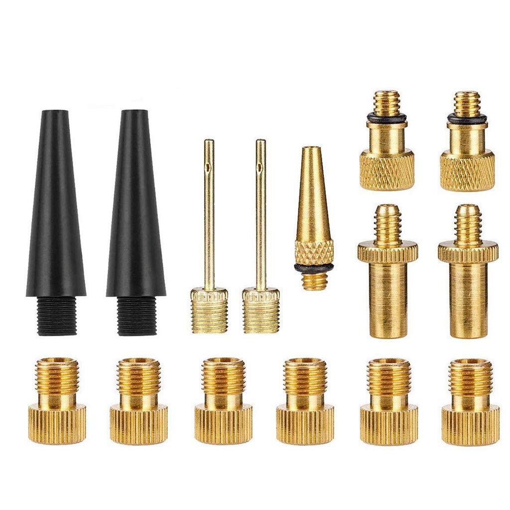 15-Piece Lightweight Standard Bike Pump Set - Compatible with Bicycle Tires, Includes Air Adapter & Cycling Bag - Perfect for Road Bikes, Mountain Bikes & Commuting Accessories