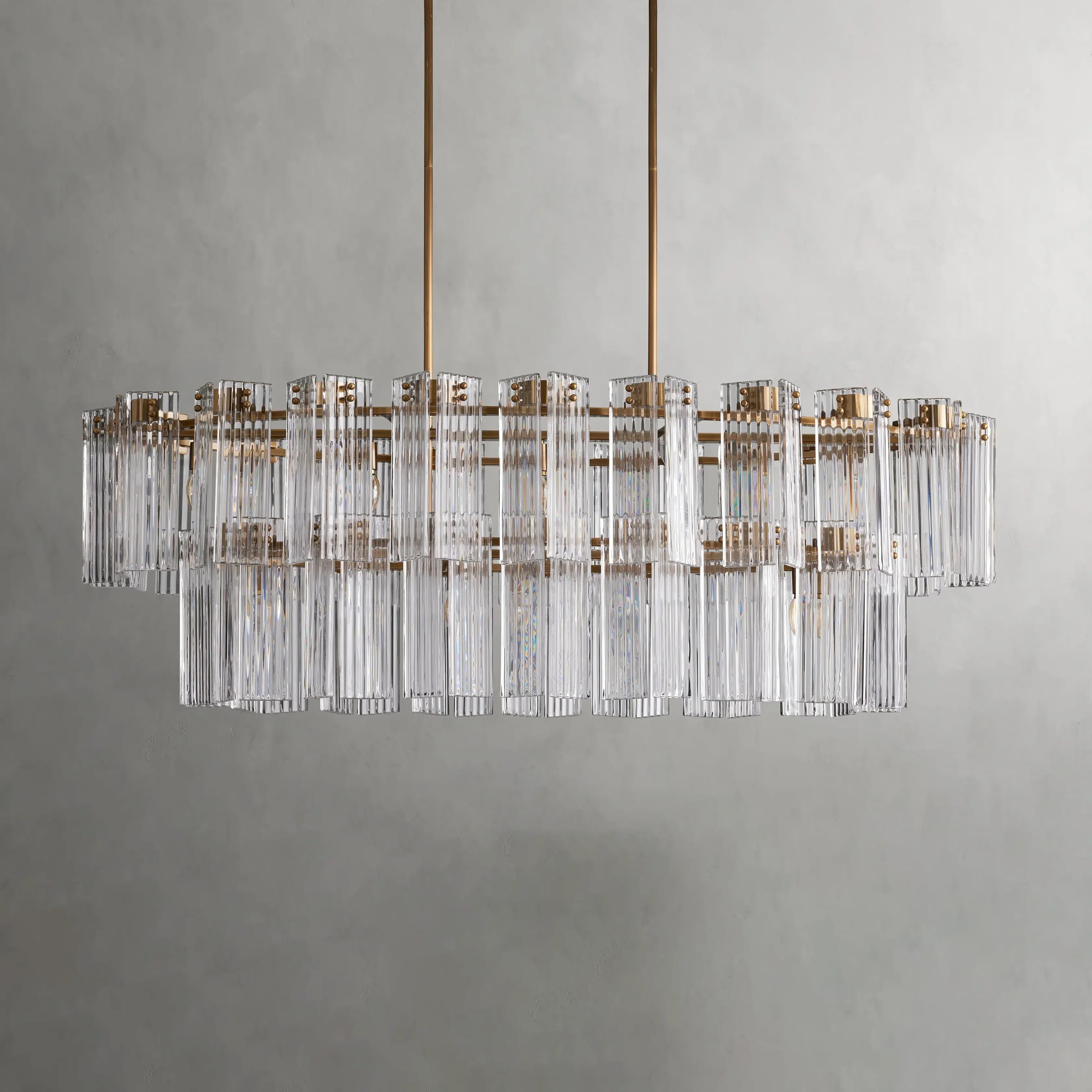 Delsie Oval Crystal Chandelier - 51