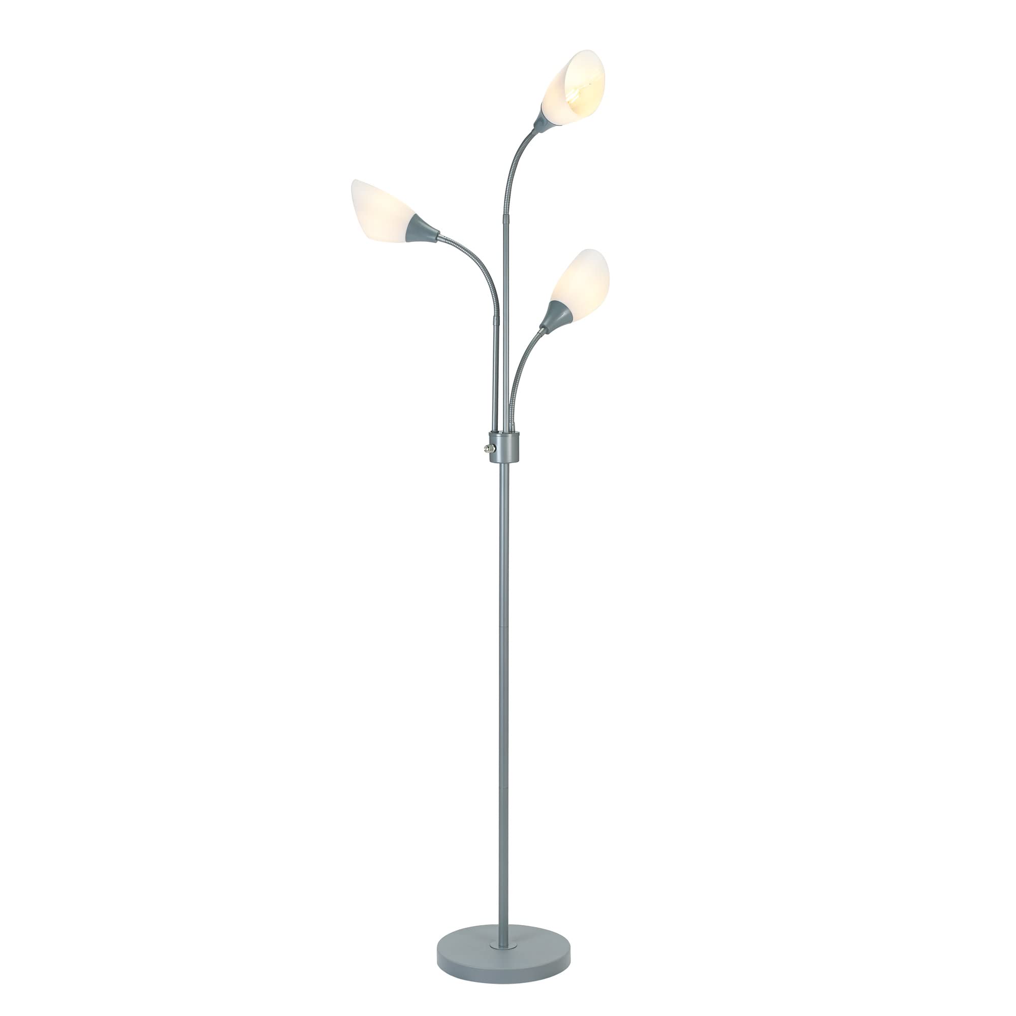 Catalina Lighting 20743-000 Medusa 3-Light Adjustable Floor Lamp - Silver 57.75