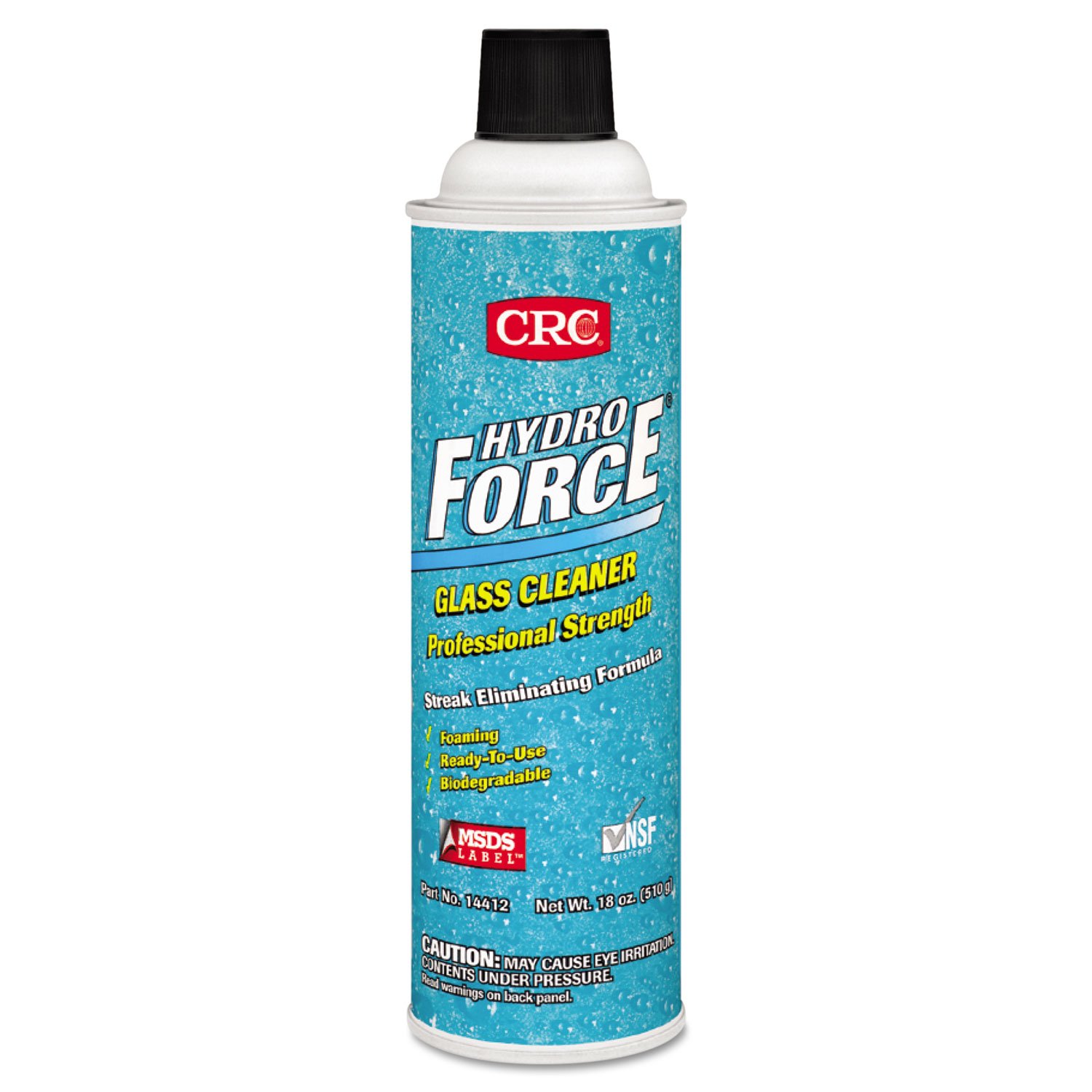 CRC HydroForce® Professional Strength Glass Cleaner - 20oz (Pack of 12) | Streak-Free Cleaning for Windows, Mirrors & Glass Surfaces | Ideal for Home, Office & Automotive Use