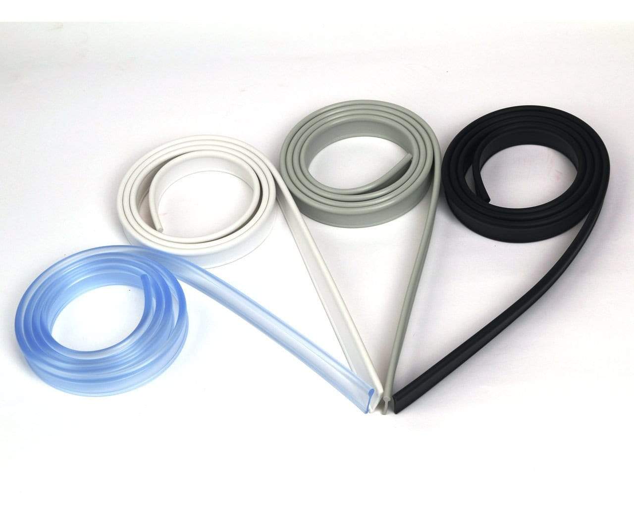 Soft Rubber Shower Seal Strip for Folding Glass Doors - Waterproof Bathroom Shower Screen Accessory - Prevents Leaks for Sliding & Frameless Shower Enclosures