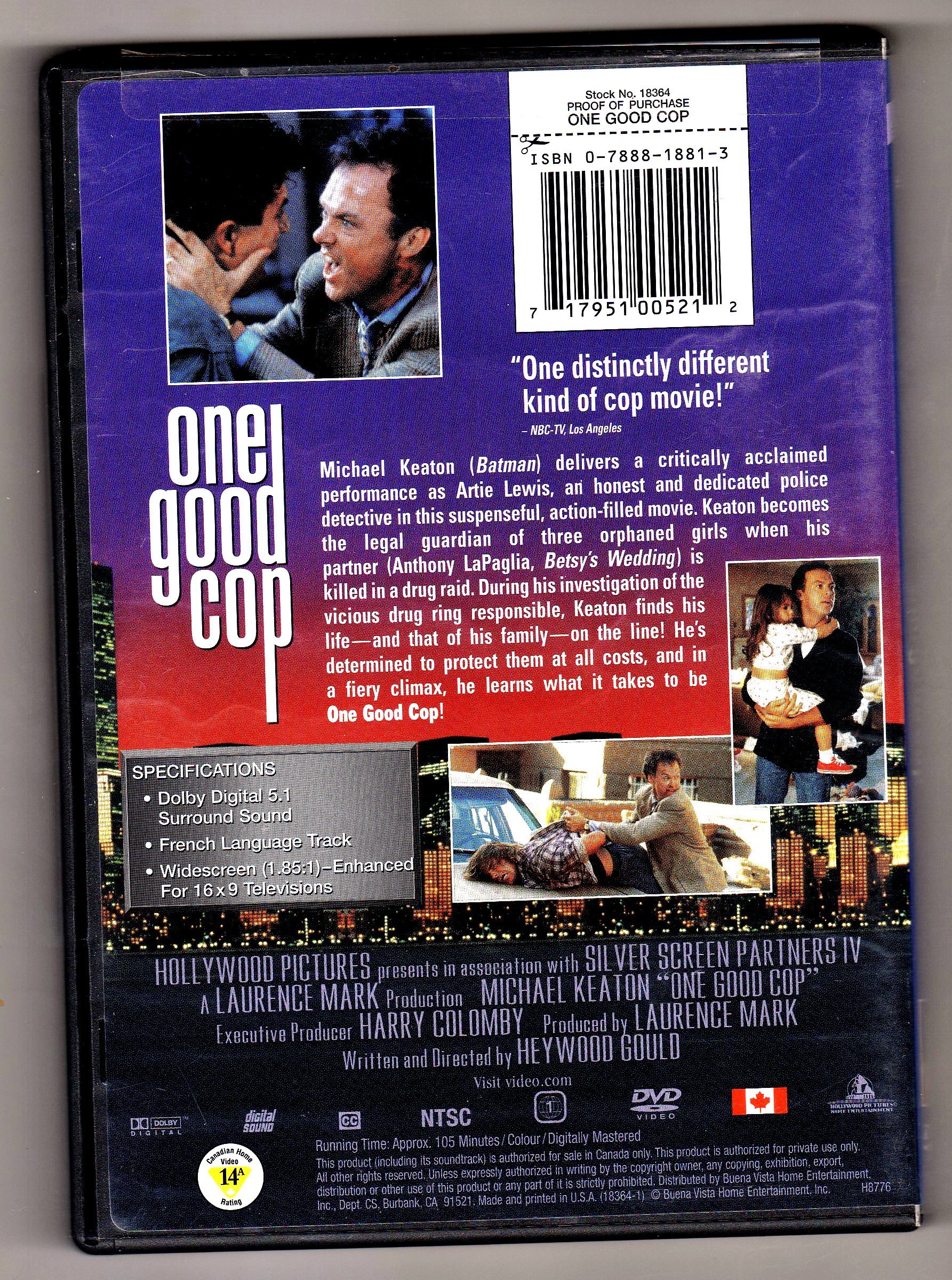 Buena Vista Home Video ONE Good COP - High-Quality Home Entertainment DVD | Perfect for Family Movie Nights & Collectors