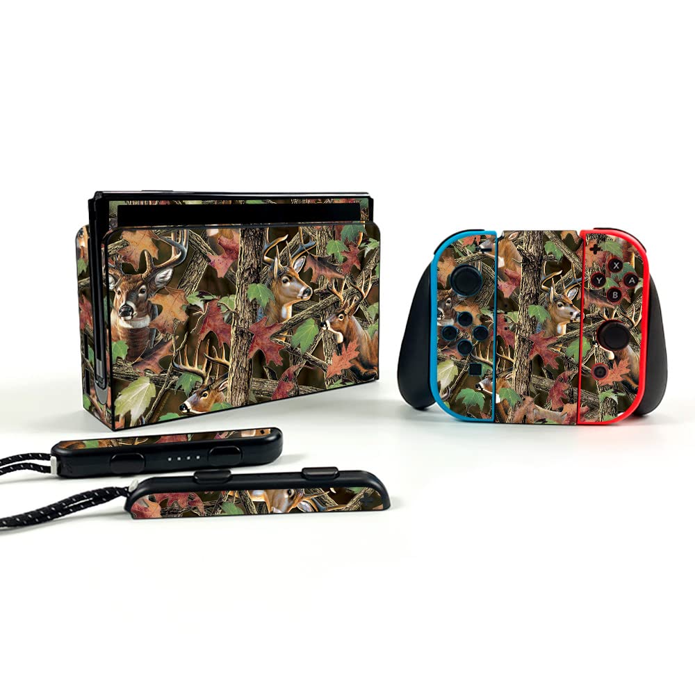 MightySkins Nintendo Switch OLED Skin - Buck Camo Vinyl Decal Wrap | Protective & Durable Cover | Easy to Apply & Remove | Made in USA | Perfect for Gaming, Travel & Personalization