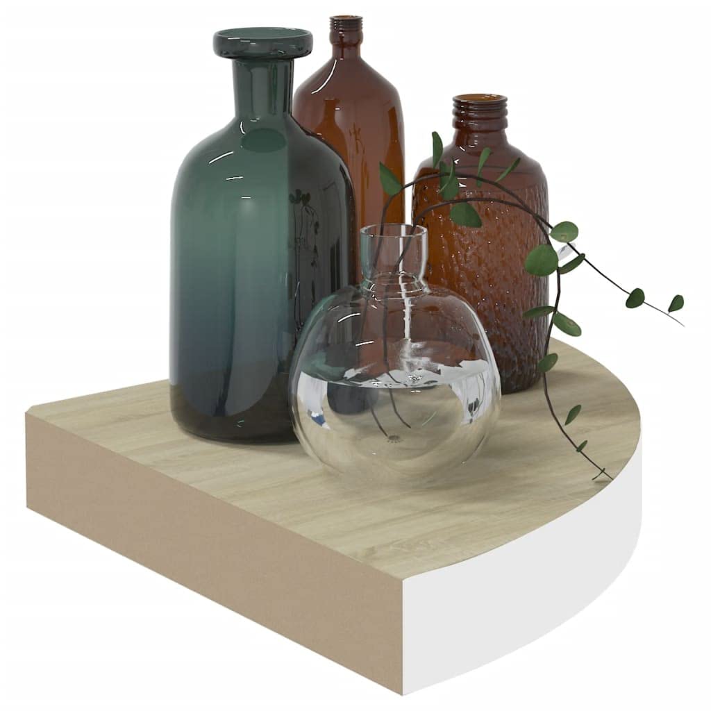 4-Pack Floating Corner Shelves for Wall - 13.7