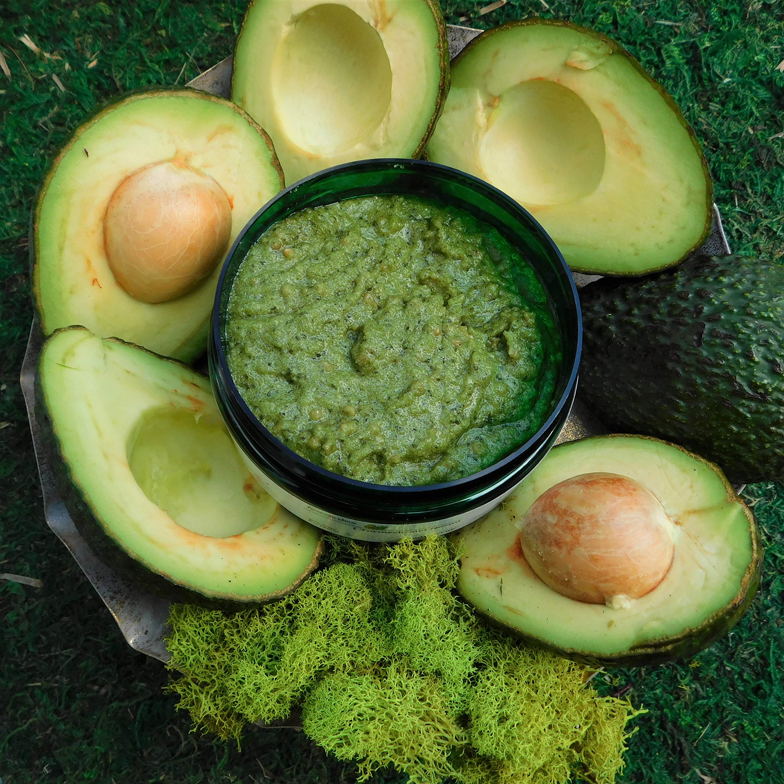 Organic Turmeric & Neem-Avocado Oil Body Scrub for Glowing Skin - Exfoliating & Moisturizing Treatment for Face & Body - Perfect for Spa Day & Self-Care Routine