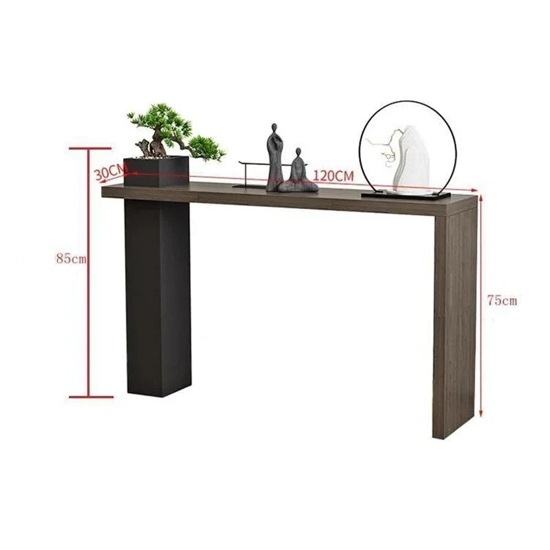 Long Narrow Hallway Solid Wood Console Table - Rustic Entryway Sofa Table for Small Spaces - Perfect for Apartments, Hallways & Home Decor