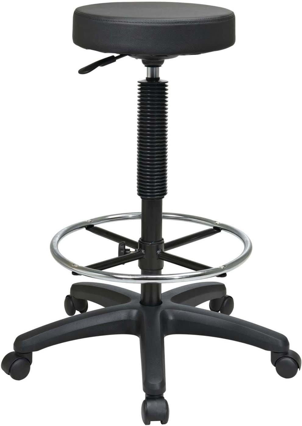 Ergonomic Pneumatic Drafting Chair Backless - Adjustable Height Swivel Stool for Architects, Artists & Designers [ST217] - Perfect for Home Office, Studio & Drafting Table Workspaces