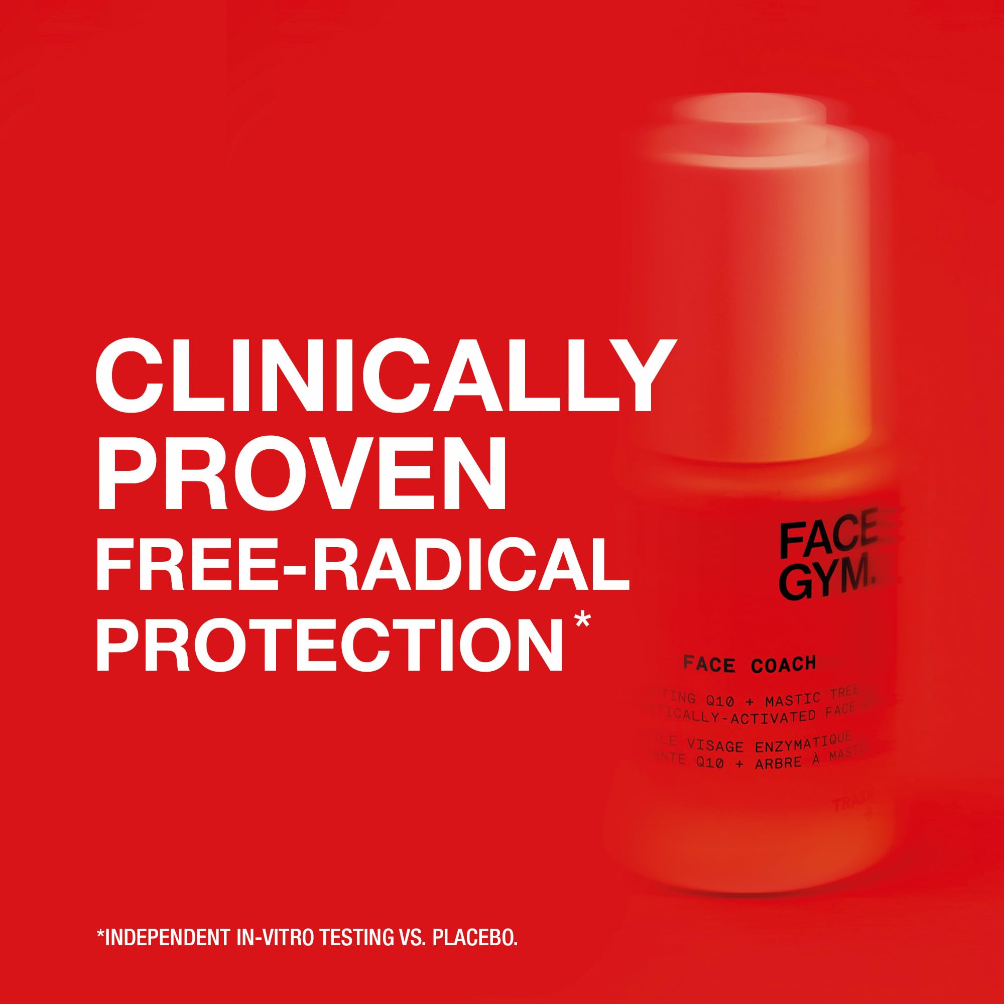 FACEGYM Face Coach Enzymatically-Activated Face Oil with Lifting Q10 & Mastic Tree - Rejuvenating & Hydrating Lightweight Serum for Wrinkle Reduction & Skin Boost - 1.01 Fl Oz - Perfect for Daily Anti-Aging Routine & Nighttime Skincare Regimen