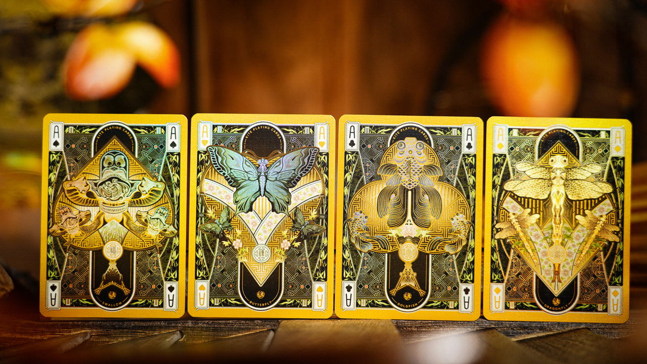Premium Walnut Wooden Box Set - Kite Collection Playing Cards for Poker, Magic Tricks & Collectors | Luxury Gift for Card Enthusiasts & Game Nights