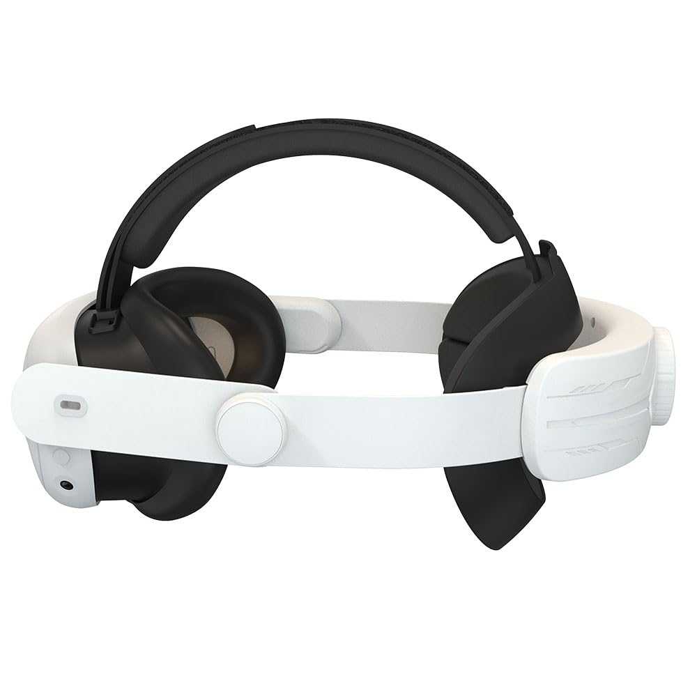 Meta Quest 3 Head Strap - Adjustable Comfortable VR Headband with PU Sponge Pad | Ergonomic Design Reduces Face Pressure | Perfect for Gaming, VR Experiences & Extended Play Sessions