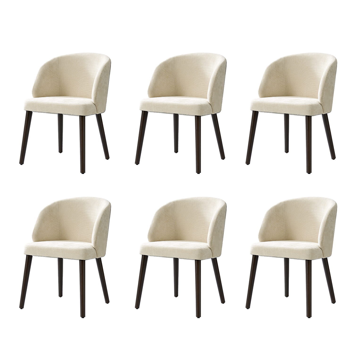 Anndi Dining Chair Set of 2/4/6 - Ergonomic Comfort, Solid Wood Legs, Modern Kitchen & Dining Room Furniture for Home & Restaurant Use
