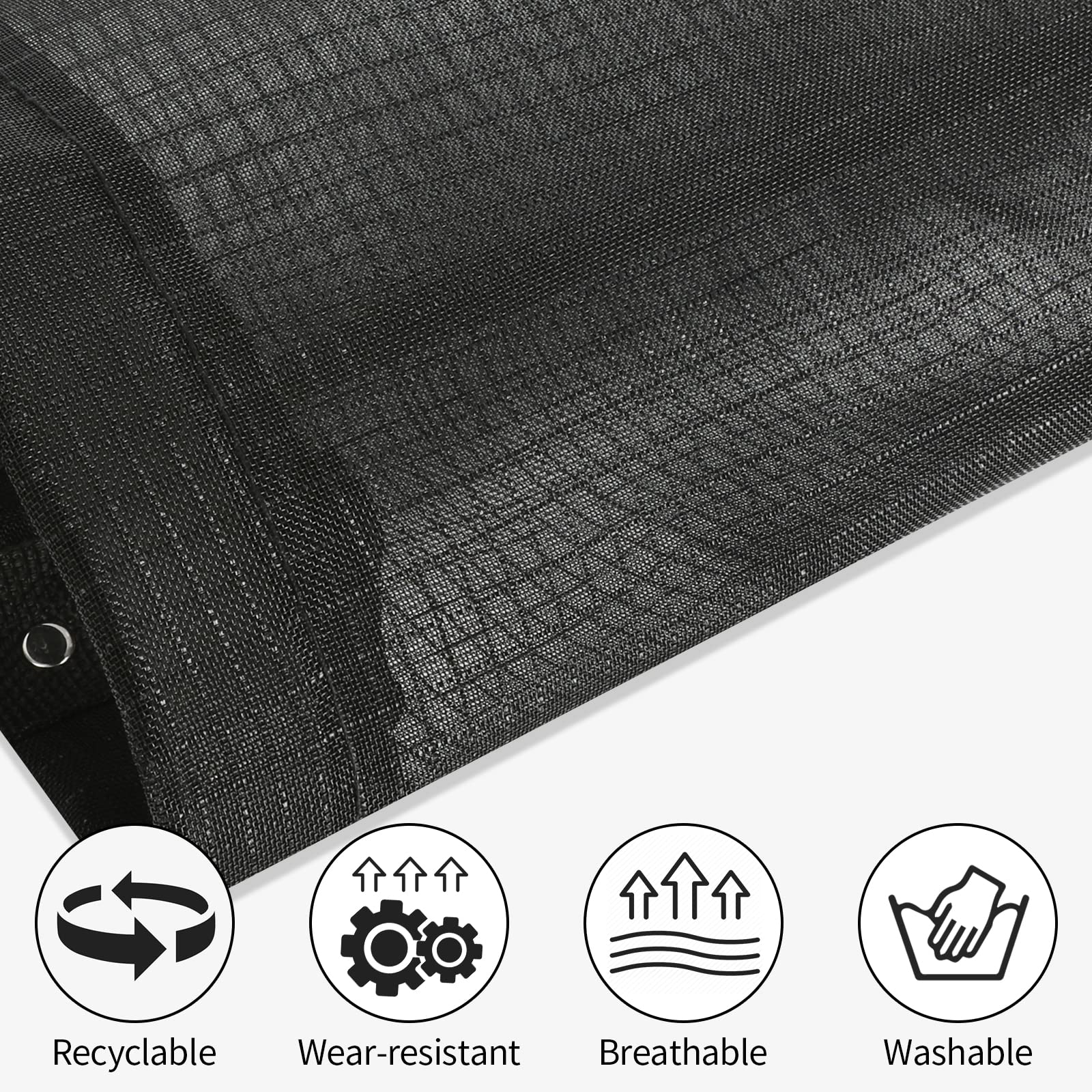 Moniko 2-Pack Plastic Bag Holder & Dispenser - Foldable, Washable Mesh Grocery Bag Organizer for Kitchen Storage (Black) | Perfect for Pantry, Laundry Room & Garage Organization