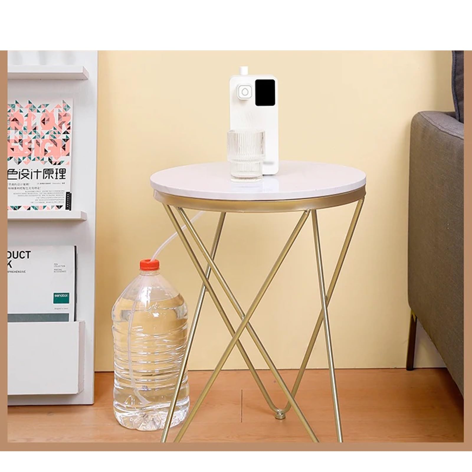 Hot & Cold Water Dispenser with Tank - Compact Desktop Travel Water Cooler for Instant Hot & Cold Drinks - Perfect for Home, Office, and Travel Use